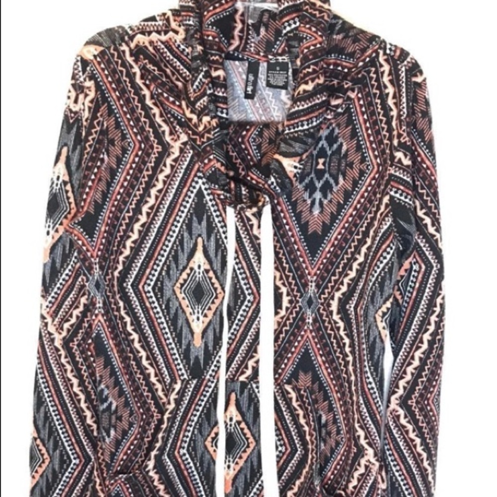 Aztec Cowl Neck Pullover
